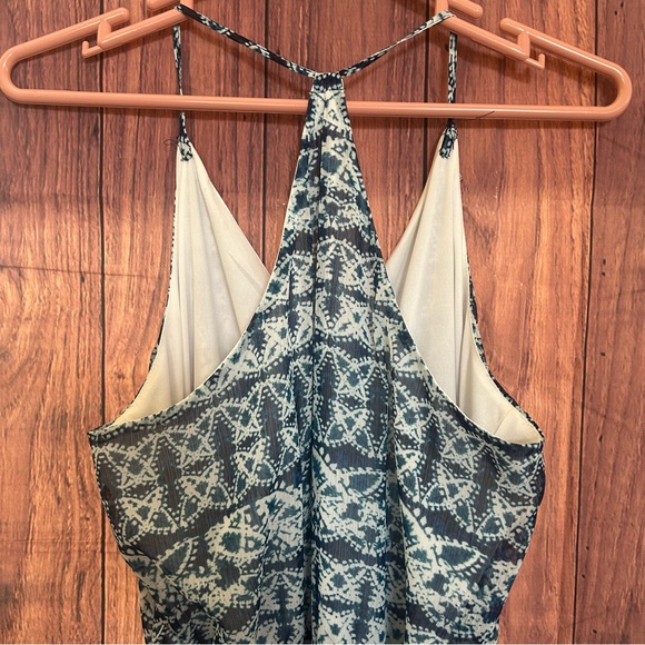 Banana Republic Printed Handkerchief Belted Midi Dress - Size M - Picture 8 of 10